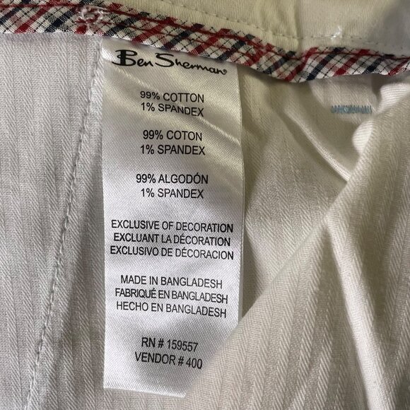 Ben Sherman Mens Slim Fit Light Blue Chino Casual Trouser Pants Size 38w 34l u - Picture 11 of 12